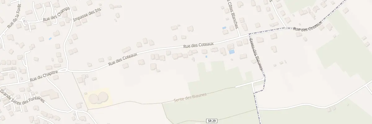 Plan du 32 Rue des Côteaux à Chanteloup-les-Vignes