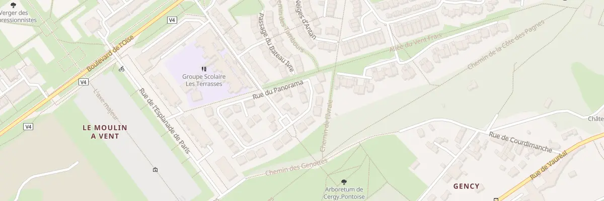 Plan du 8 Rue du Panorama à Cergy