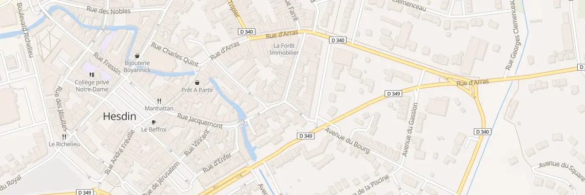 Plan du 2 Rue du Bras d’Or à Hesdin-la-Forêt