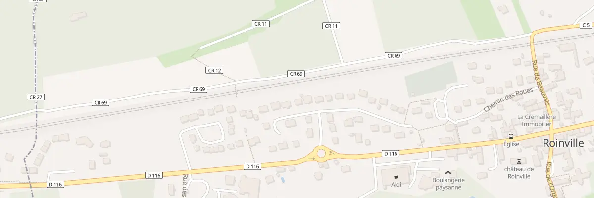 Plan du 1 Che de la Butte a Mulots à Roinville