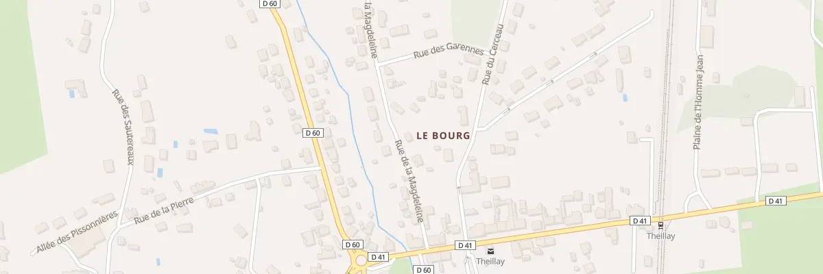 Plan du 6 Rue de la Magdeleine à Theillay