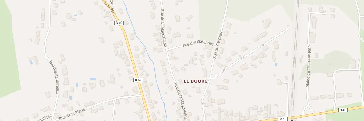 Plan du 12 Rue de la Magdeleine à Theillay
