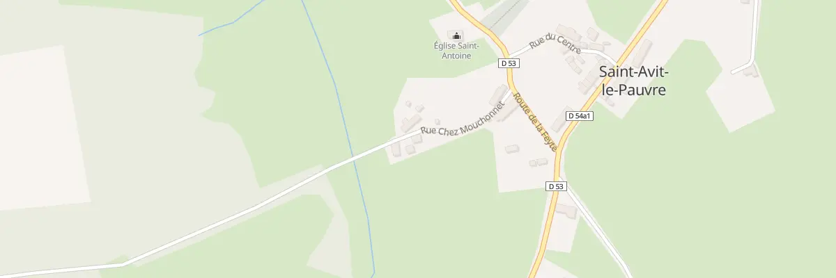 Plan du 1 Rue chez Mouchonnet à Saint-Avit-le-Pauvre