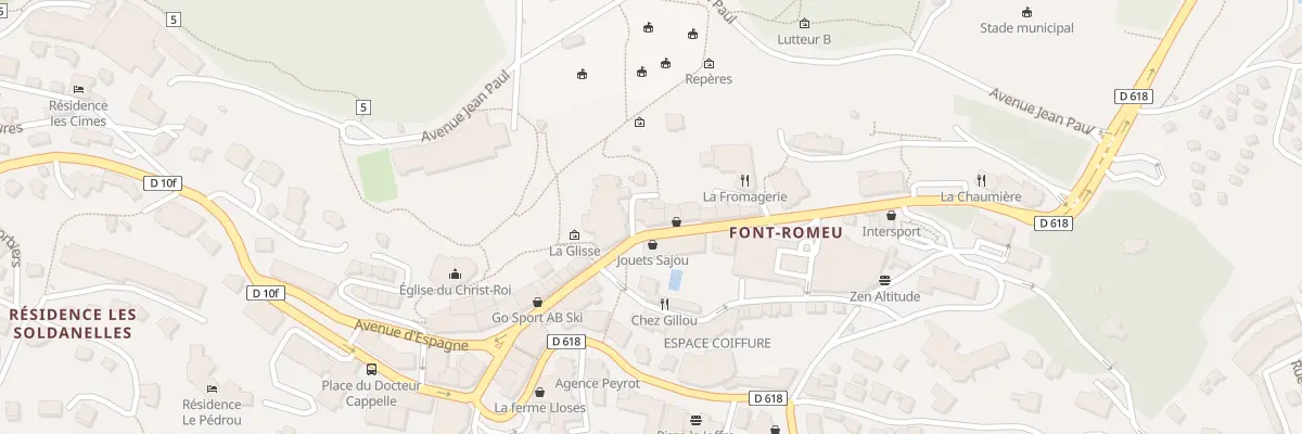 Plan du 1 All des Sports à Font-Romeu-Odeillo-Via