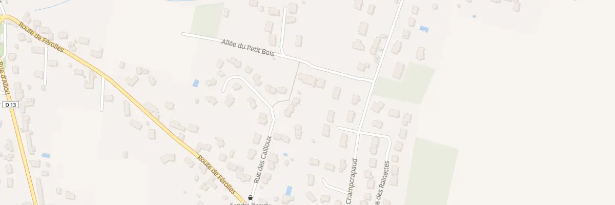 Plan du 22 Rue des Cailloux à Sandillon