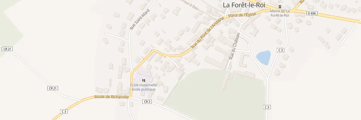 Plan du 13 Rue du Pont de l’Aridaine à La Forêt-le-Roi