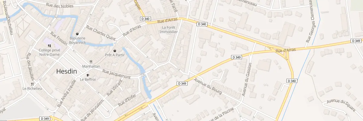 Plan du 9 Bd Sébastopol à Hesdin-la-Forêt