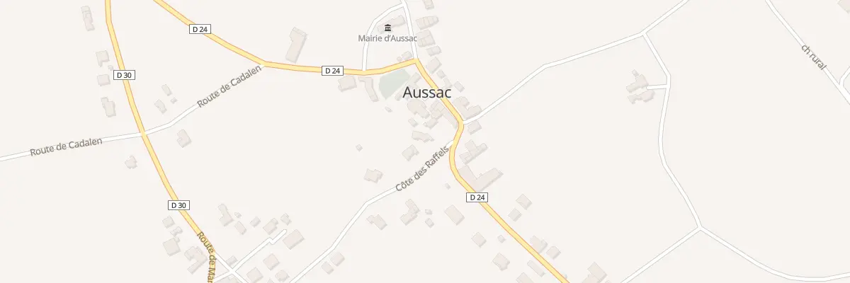 Plan du 2 Côte des Raffels à Aussac