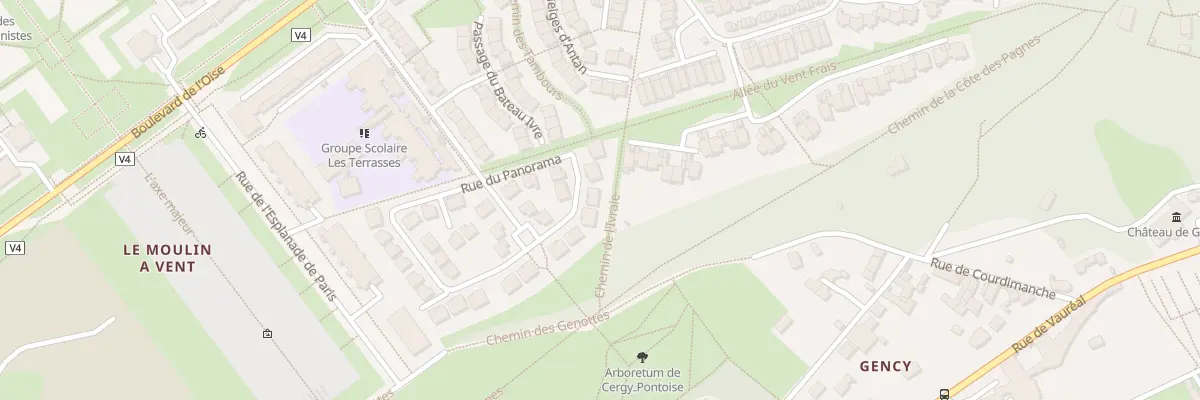 Plan du 5 Rue du Panorama à Cergy