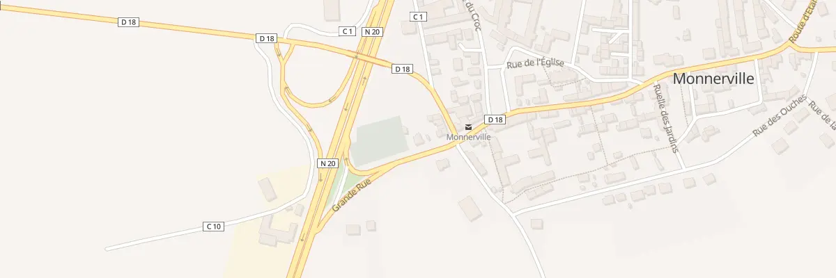 Plan du 38 Grande Rue à Monnerville