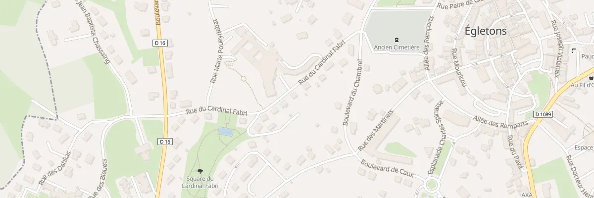 Plan du 11 Rue du Cardinal Fabri à Égletons