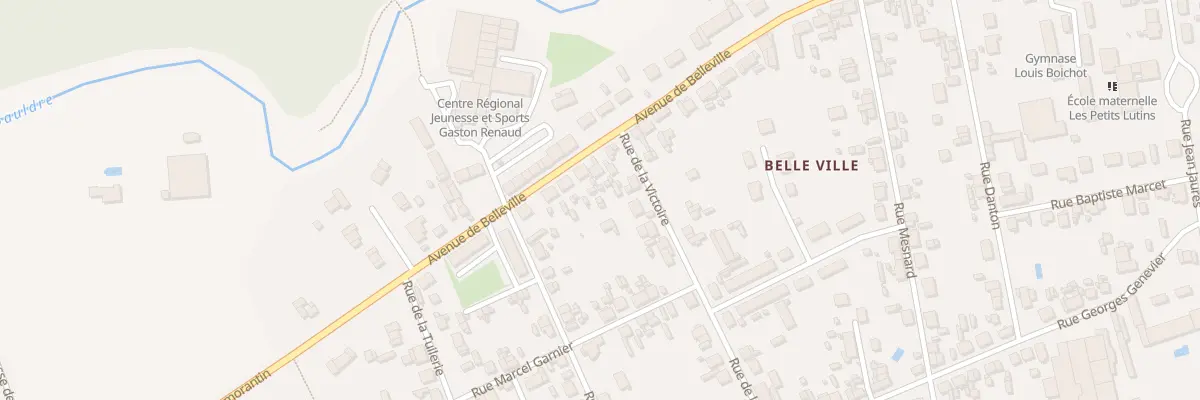 Plan du 77 Av de Belleville à Salbris