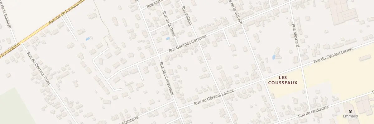 Plan du 75 Rue Georges Genevier à Salbris