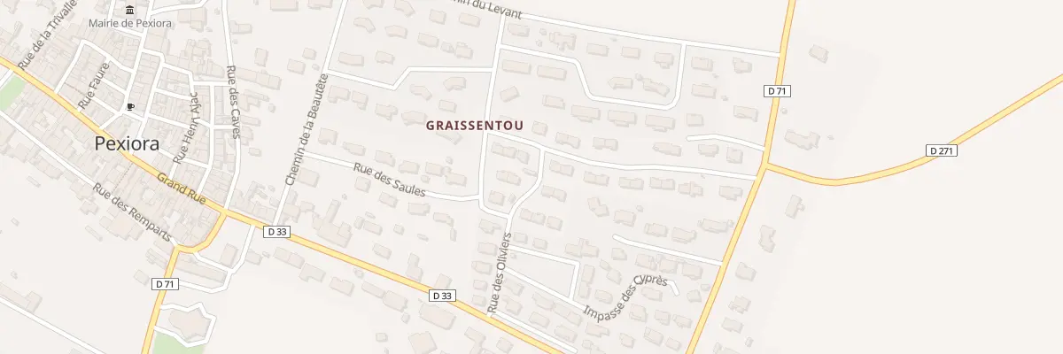 Plan du 1 Rue Résidence la Cressonnière à Pexiora