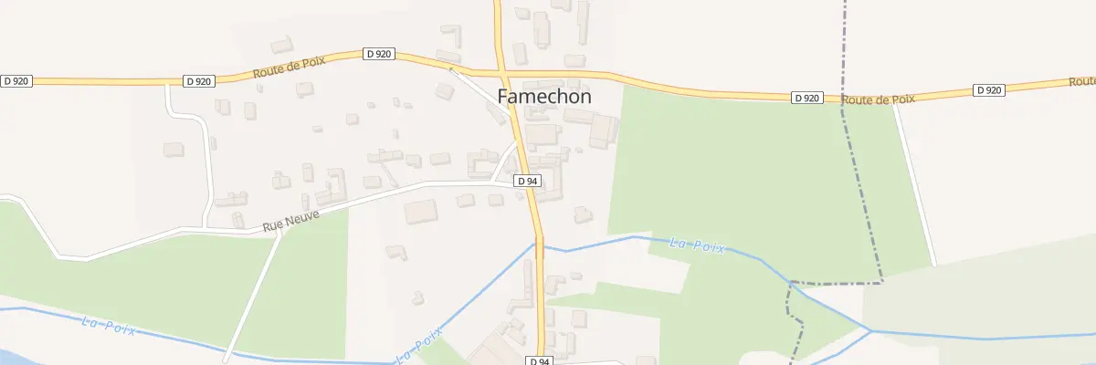 Plan du 80 Rue Principale à Famechon