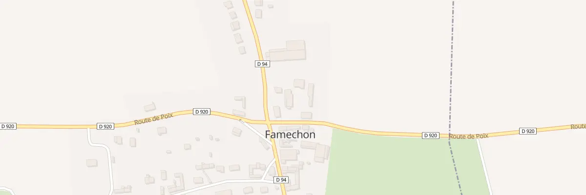 Plan du 5070 Rue de la Gare à Famechon