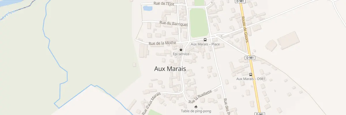 Plan du 46 Gr Grande Rue d’Aux Marais à Aux Marais