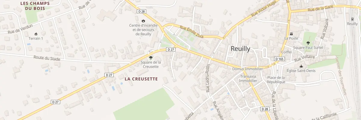 Plan du 23 Pl des Ecoles à Reuilly
