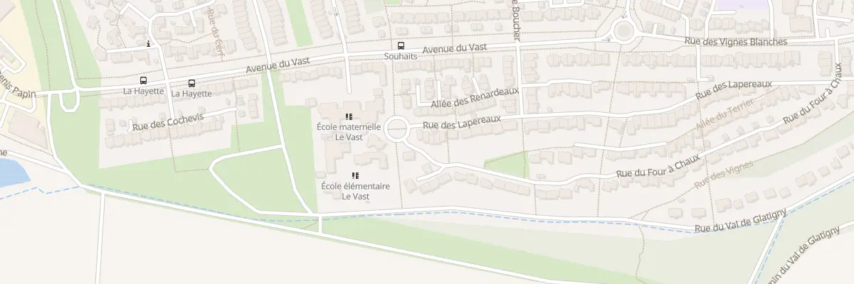 Plan du 73 Rue des Lapereaux à Jouy-le-Moutier