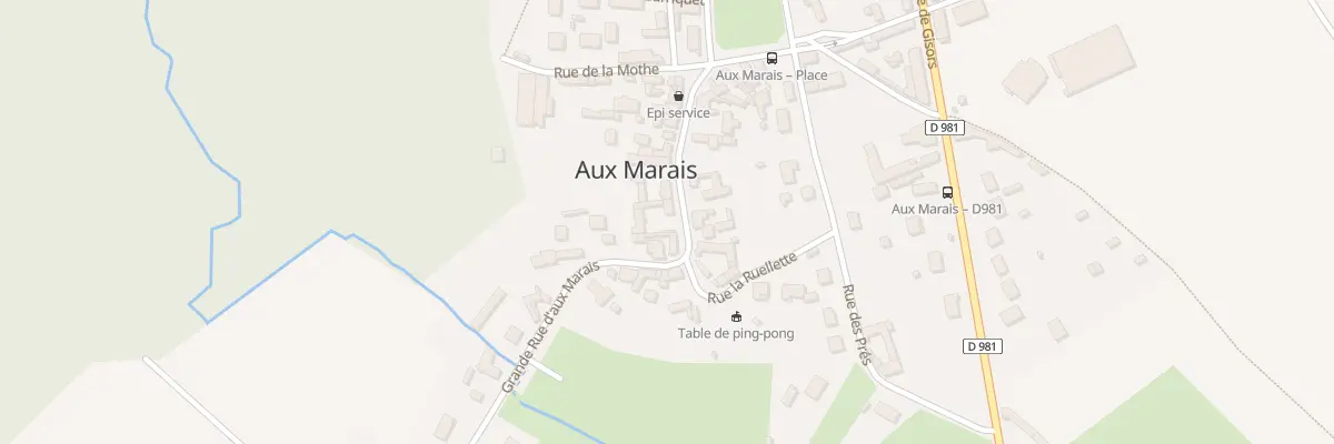 Plan du 104 Gr Grande Rue d’Aux Marais à Aux Marais