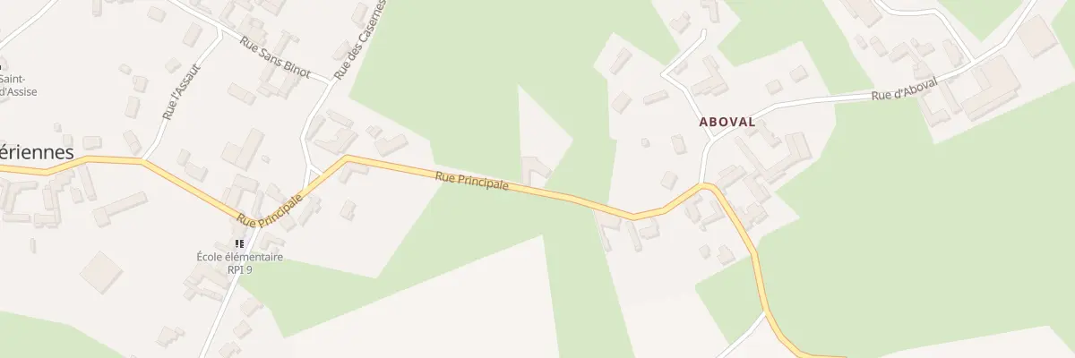 Plan du 25 Rue Principale à Chériennes