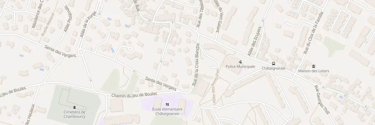 Plan du 8 Rue de la Croix Blanche à Chambourcy