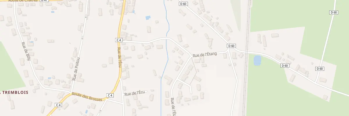 Plan du 8 Rue de l’Etang à Theillay