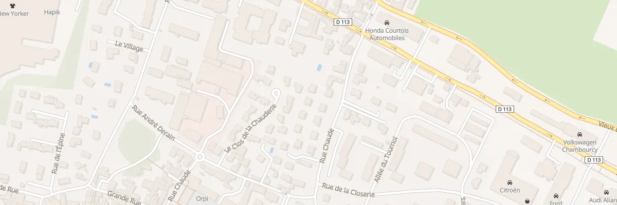 Plan du 45 Rue Chaude à Chambourcy