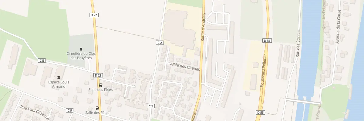 Plan du 48 All des Chenes à Carrières-sous-Poissy