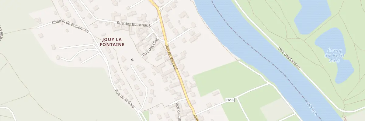 Plan du 18 Rue de Vauréal à Jouy-le-Moutier