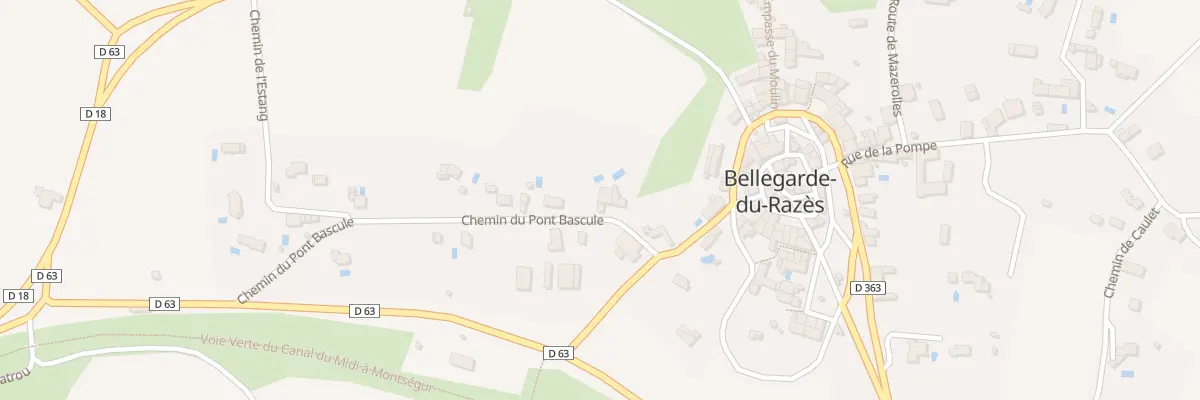 Plan du 6 Chem du Pont Bascule à Bellegarde-du-Razès