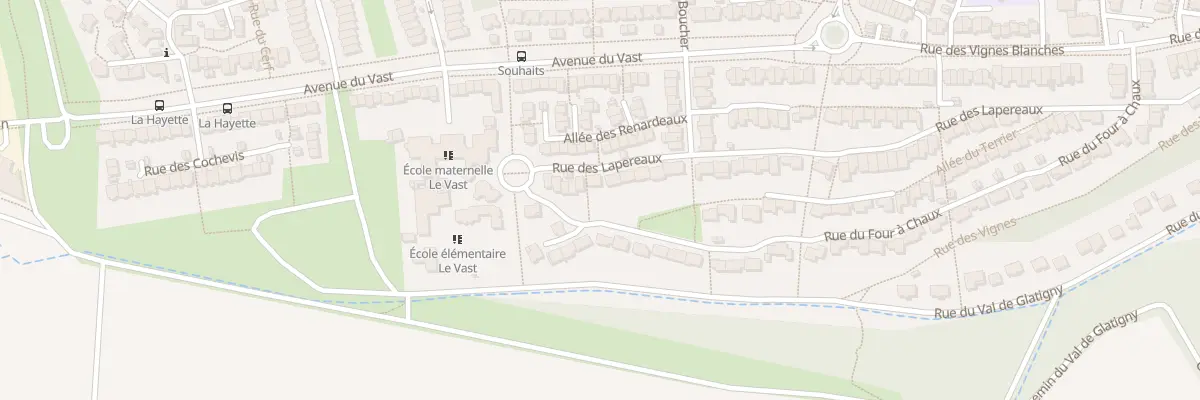 Plan du 65 Rue des Lapereaux à Jouy-le-Moutier
