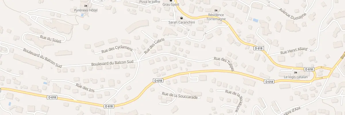Plan du 10 Rue des Tulipes à Font-Romeu-Odeillo-Via