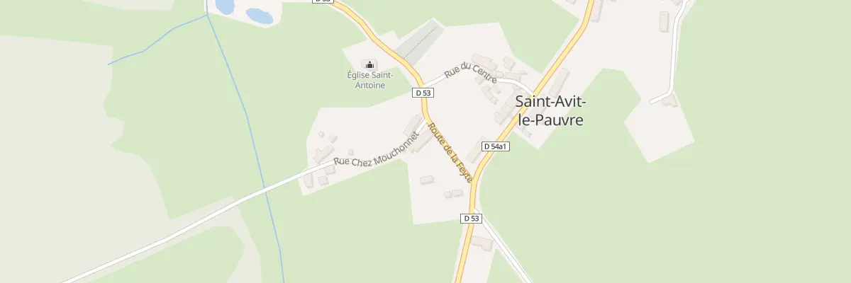 Plan du 1 Rte de la Feyte à Saint-Avit-le-Pauvre