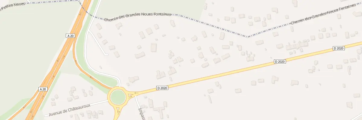 Plan du 80 Av de Chateauroux à Méreau