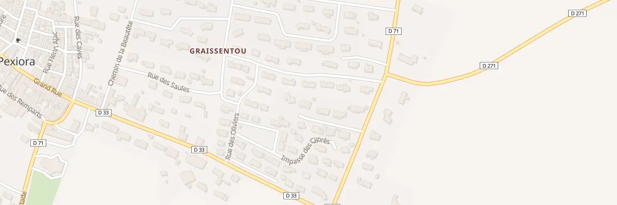Plan du 92 Lot Bourguignon à Pexiora