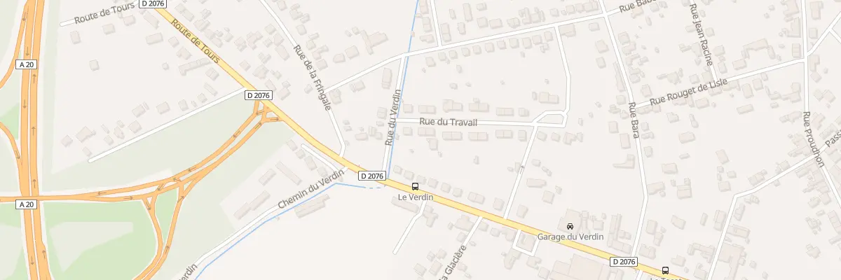 Plan du 4 Rue du Travail à Vierzon