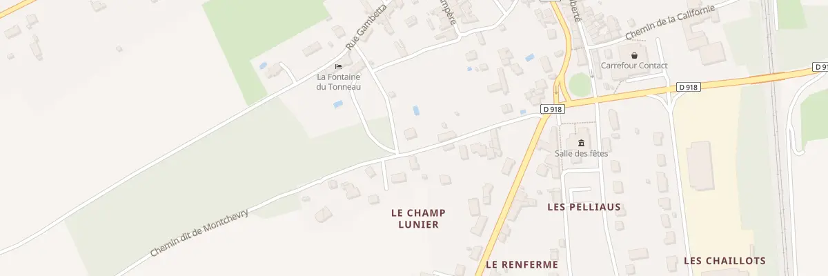 Plan du 4 Che de Montchevry à Reuilly