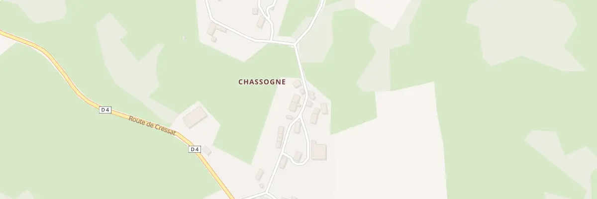 Plan du 11 Chassogne à Pionnat