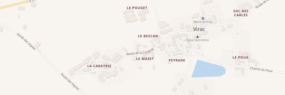 Plan du 5105 Le Bescan à Virac