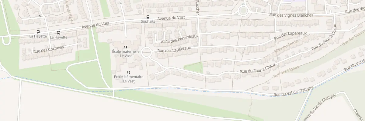Plan du 61 Rue des Lapereaux à Jouy-le-Moutier