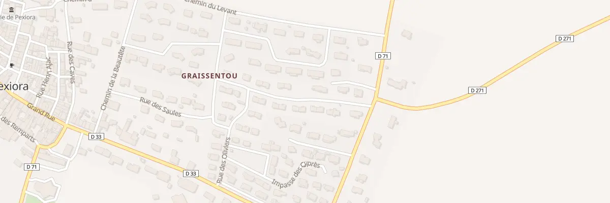 Plan du 19 Rue Résidence la Cressonnière à Pexiora