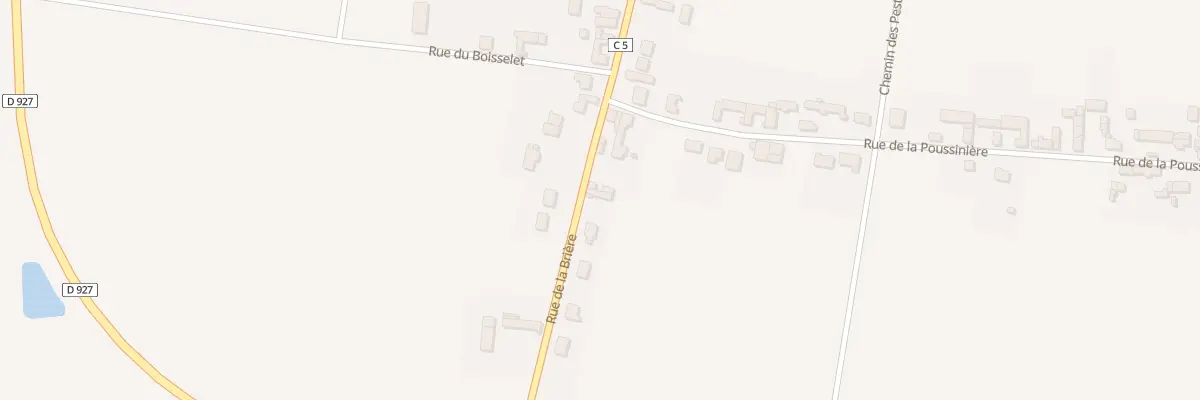 Plan du 3 Rue de la Brière à Bazoches-les-Gallerandes
