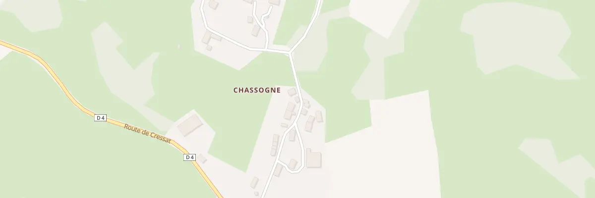 Plan du 13 Chassogne à Pionnat
