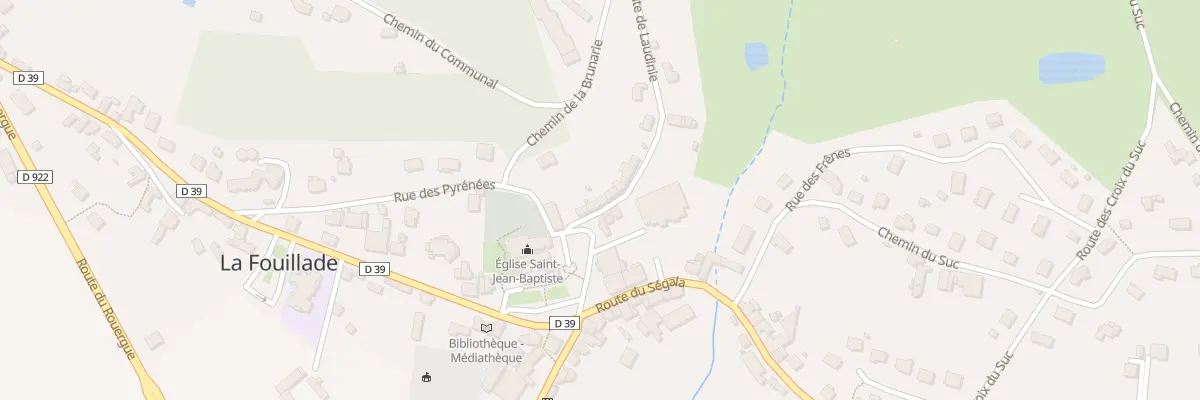 Plan du 1 Rte de Laudinie à La Fouillade
