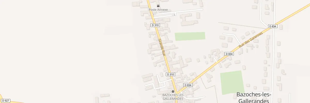 Plan du 43 Gr Grande Rue à Bazoches-les-Gallerandes
