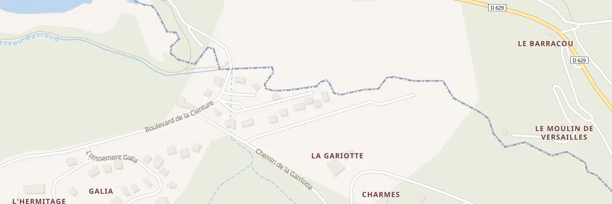 Plan du 8 Imp des Eaux Vives aux Brunels