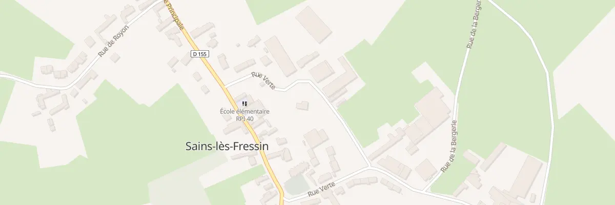 Plan du 11 Rue Verte à Sains-lès-Fressin
