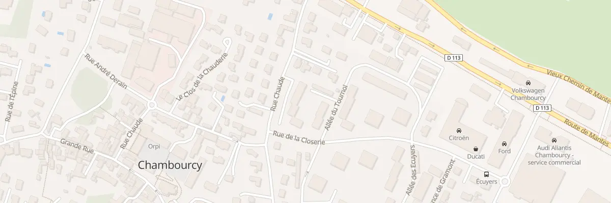 Plan du 12 Rue de la Closerie à Chambourcy