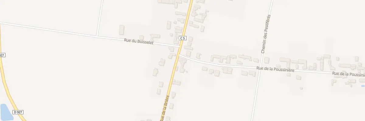 Plan du 2B Rue de la Poussinière à Bazoches-les-Gallerandes